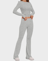 Conjunto de descanso de jersey de algodón de manga larga Silkshy®
